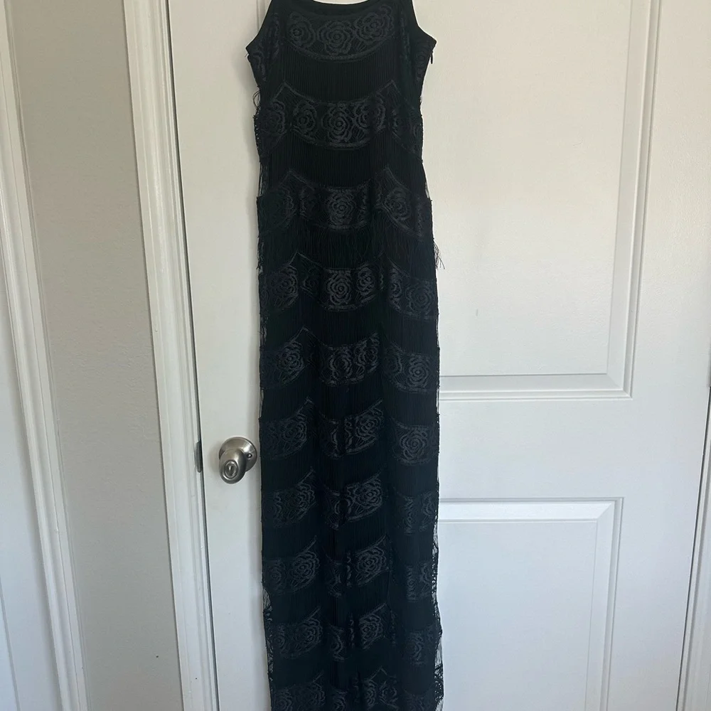 Zac Posen Black Lace Maxi Dress - Picture 4 of 6